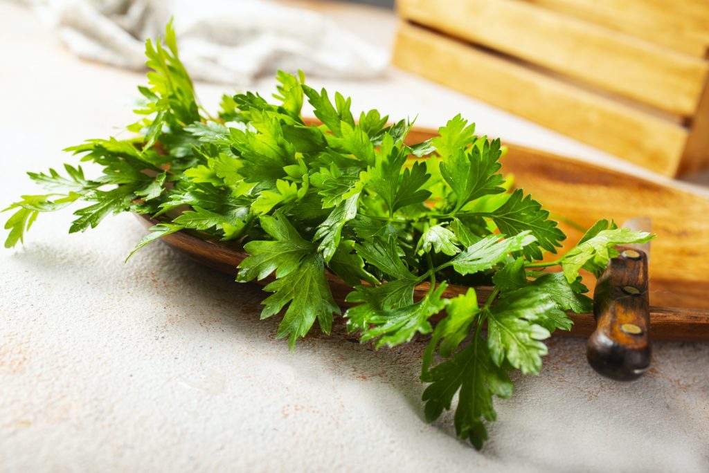 Parsley is not just a pretty garnish